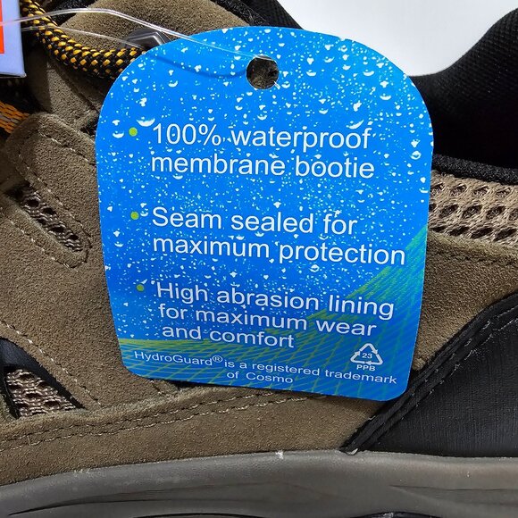 Men's Waterproof Hiking Boot Shoes Suede Leather Lightweight Lace Up Ozark Trail - Picture 9 of 15